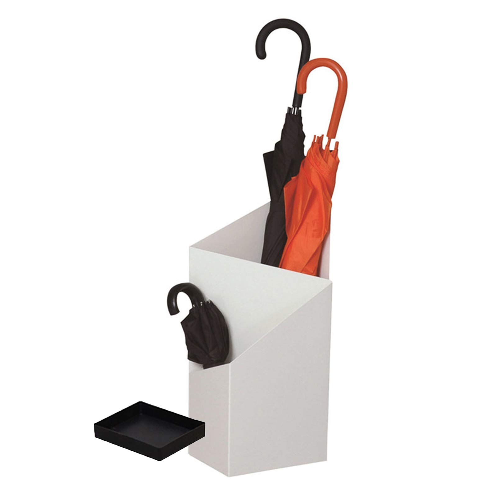 HYLYGFH Large-Capacity Double-Layer Wrought Iron Umbrella Stand with Drip Tray - Stylish Umbrella Bucket for Home & Hotel Lobby, Durable & Functional Design