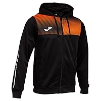Joma Giacca con cappuccio uomo Eco Supernova nero arancione