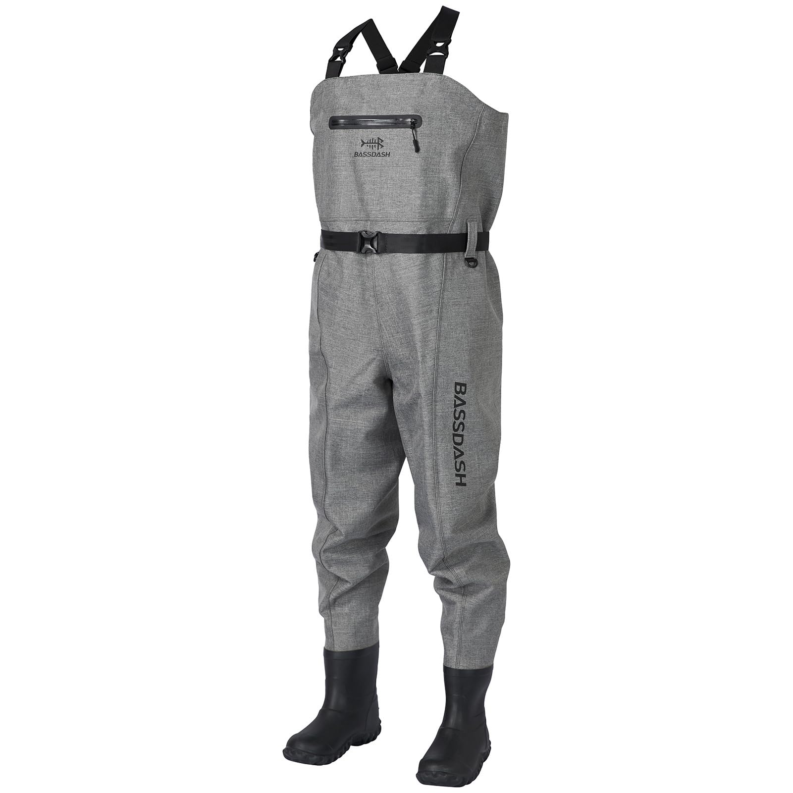 Bassdash 3D Anglerhose Wathose Wader Ultra High Strength Black Plaid Nylon PVC Angeln Jagd Wathosen für Männer