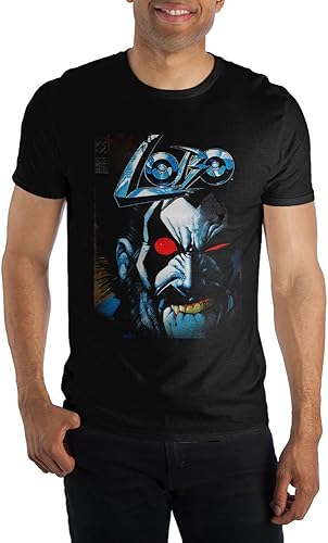 DC Comics Anti-Hero Lobo - Camiseta para hombre, color negro