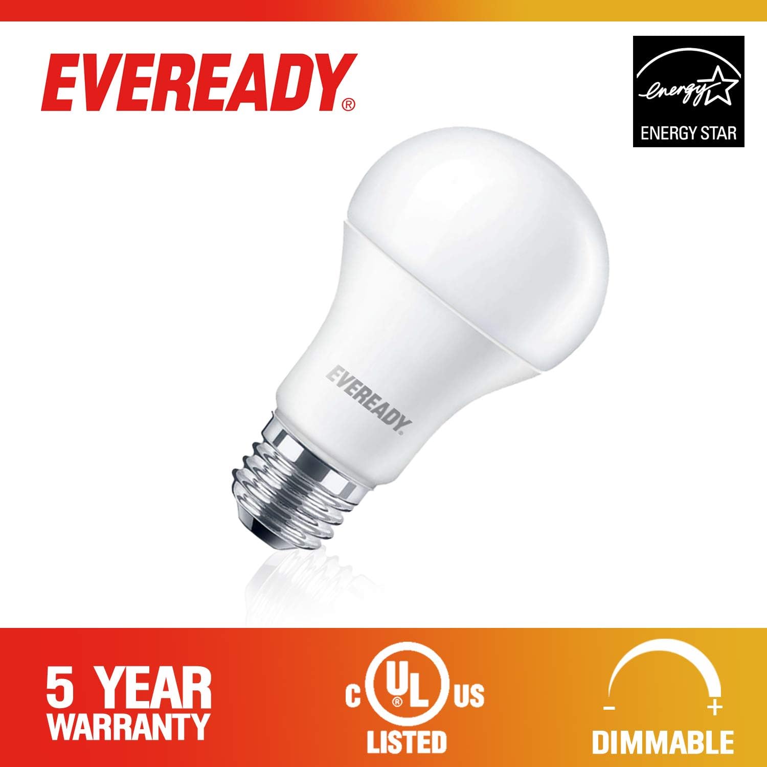 Bеѕt Dеаl 🛒 EVEREADY Led Light Bulbs, Dimmable, 60 Watt Equivalent Light Bulbs (9W Led Bulb), 800 Lumens, 2700K Soft White Color, A19 E26 Base Led Replacement for Halogen Bulb, ES and UL Certified - 6 Pack Blасk Frіdау - 80% оƒƒ EVEREADY Led Light Bulbs, Dimmable, 60 Watt Equivalent Light Bulbs (9W Led Bulb), 800 Lumens, 2700K Soft White Color, A19 E26 Base Led Replacement for Halogen Bulb, ES and UL Certified - 6 Pack