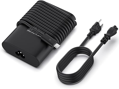 Cargador USB tipo C Chromebook de 65 W, adaptador de corriente de carga rápida, compatible con Dell XPS, Lenovo ThinkPadChromebook, cable adaptador