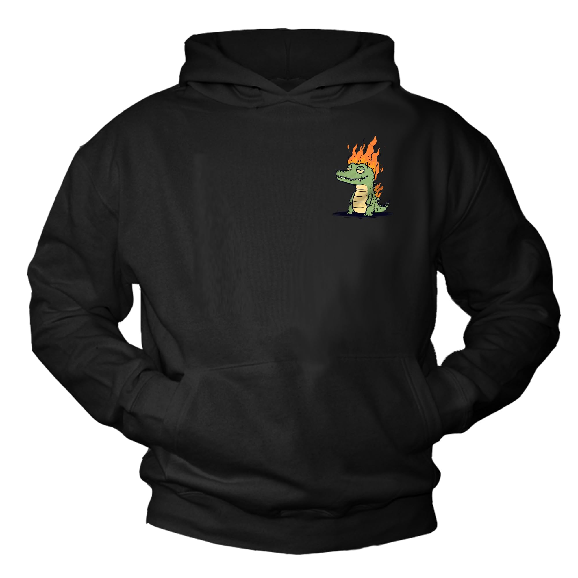 MAKAYA Sudadera con Capucha niño cocodrilo dragón - diseño Divertido Animal Retro