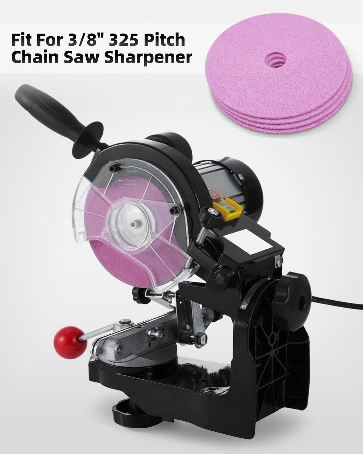 OR534-316A Chainsaw Sharpening Wheel 4 Pack – 5.75" x 0.1875" – Compatible with All Benchtop Chain Grinders – for 325 3/8 404 Pitch Chains – Ceramic Grinding Disc