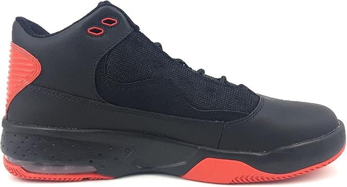 Nike Jordan Max Sports Shoes, Men's Training Shoes, Running Shoes, Black, Leisure, Black Red, 9.5 UK