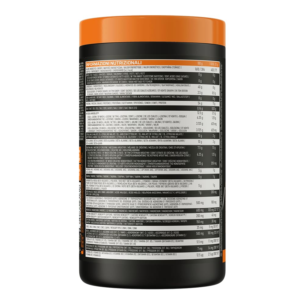 EthicSport Starter 1000 – Integratore pre-workout con caffeina micro-incapsulata, creatina, citrullina e β-alanina – Energia, focus e preparazione allo sforzo per sportivi