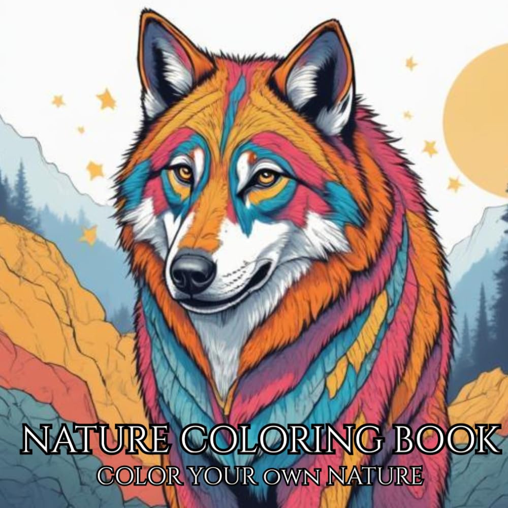 Nature Coloring Book: Relaxing Nature Coloring Book For Adults