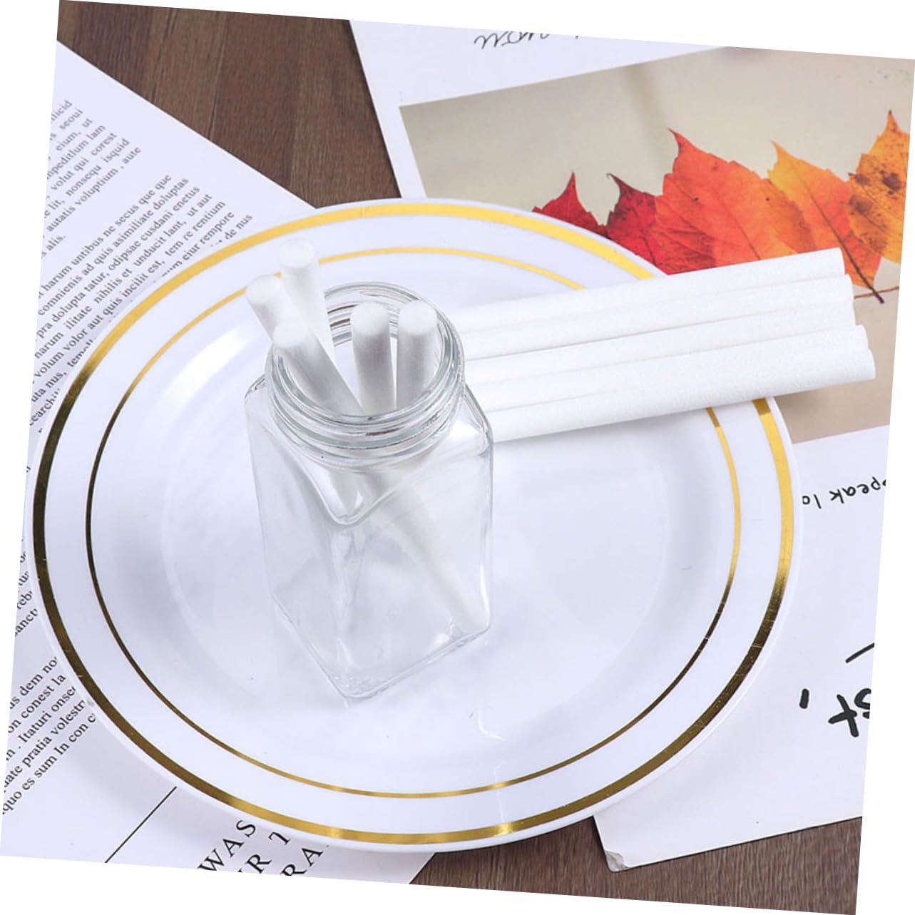 POPETPOP Bastoncini Diffusori di Profumo in Fibra di Cotone 15 Pezzi, Accessori per Aromaterapia per Diffusori di Aromi, Piccoli e Portatili per Viaggi, Casa, Bagno e Meditazione