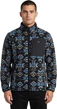 Billabong Mens Sherpa Bonded Polar Fleece Aztec Print Jacket