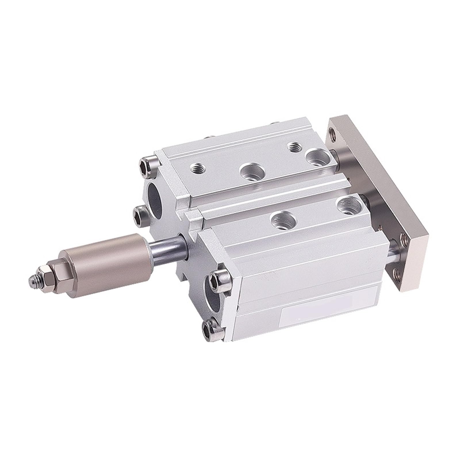 Cylindre pneumatique compact TCLJ12 anti-torsion à double tige de guidage