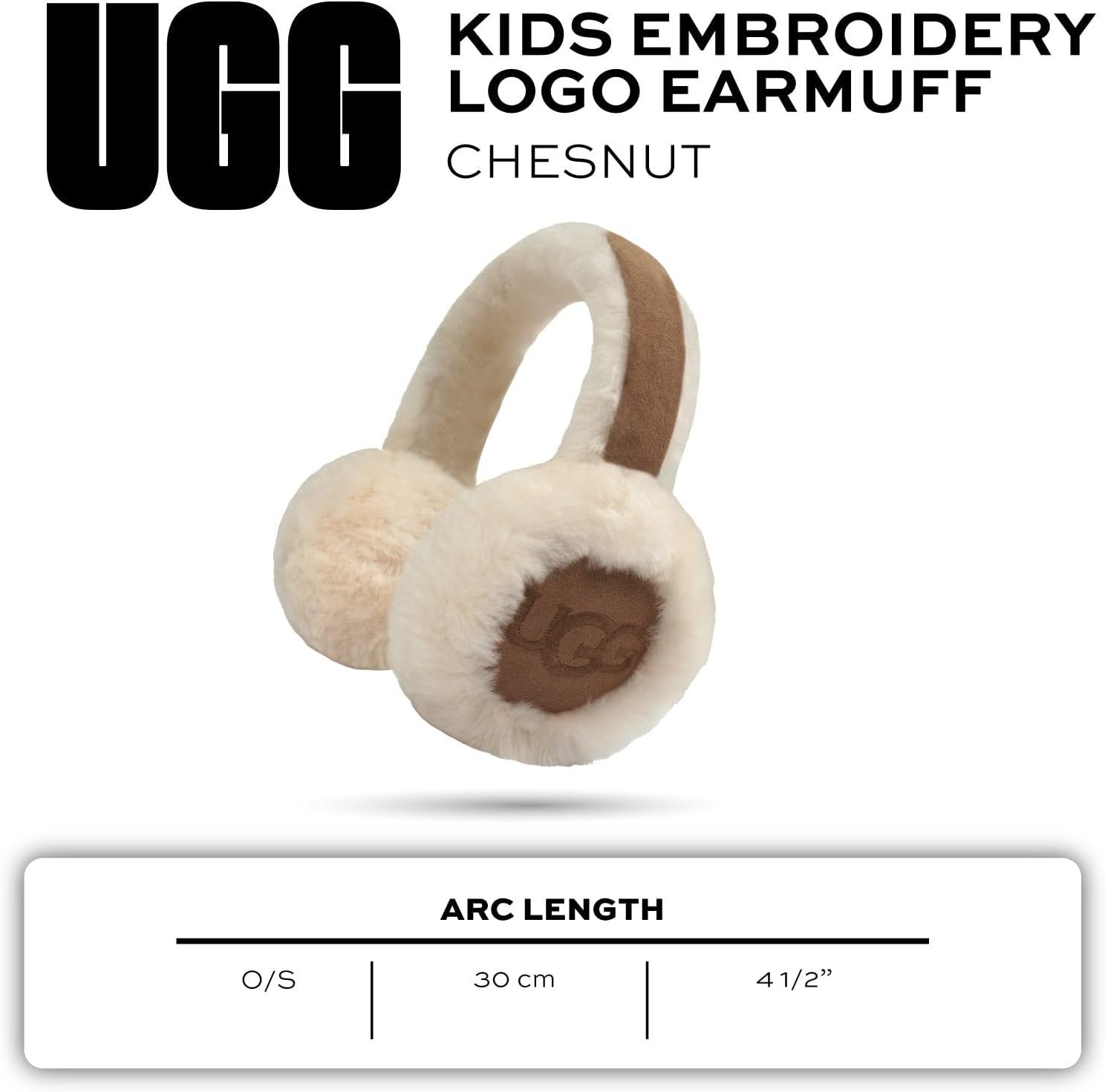 UGG Kids Earmuff with Plush Sheepskin Comfort, Snug Fit Headband - Minimalist Embroidered Logo - Warm Cold Weather Wear - Image 7