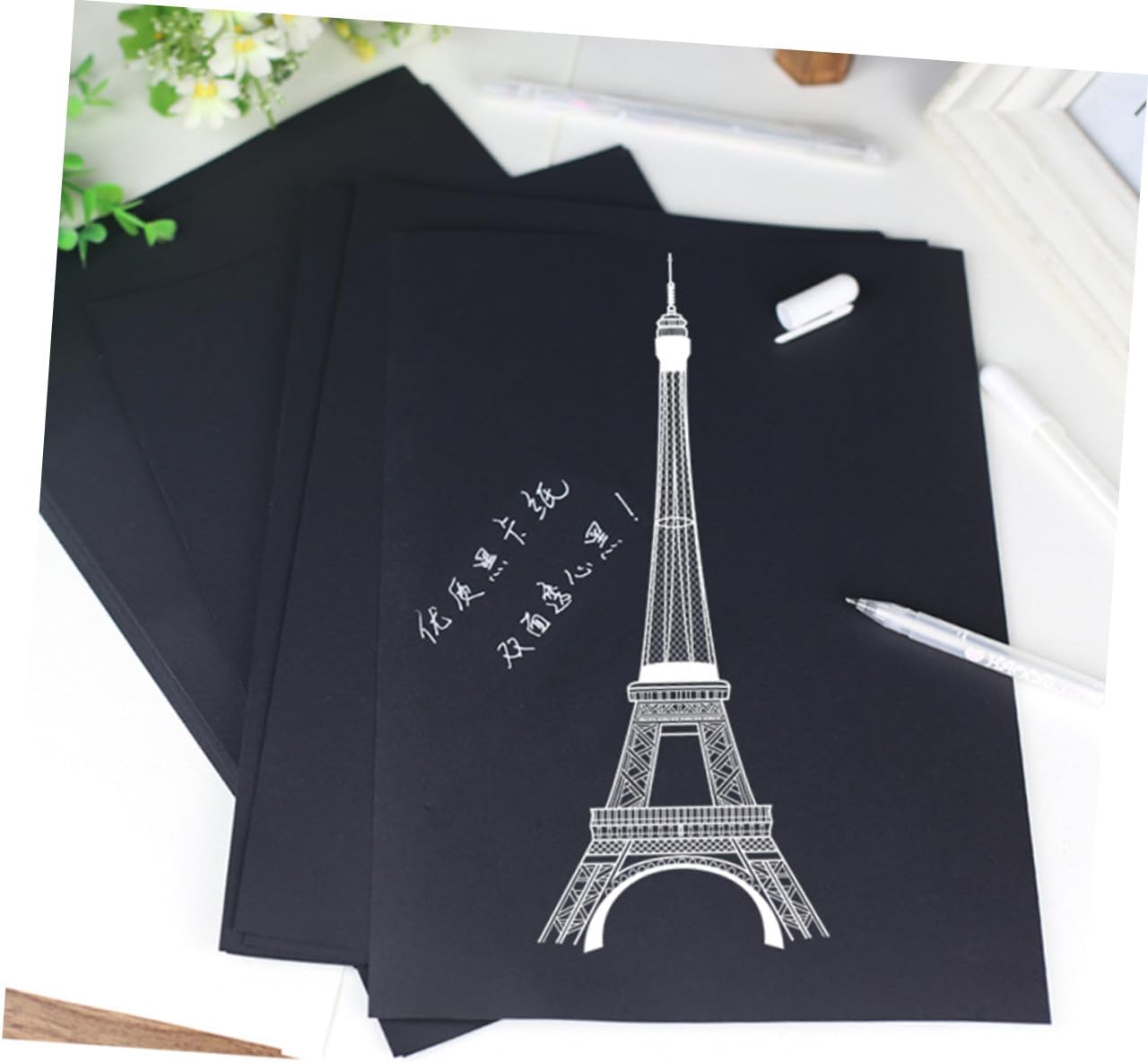 VILLFUL DIY A4 Paper 100pcs Cardboard Sheets Business Card Making Greeting Cards Boys and Girls Artwork 200gsm Smooth Surface
