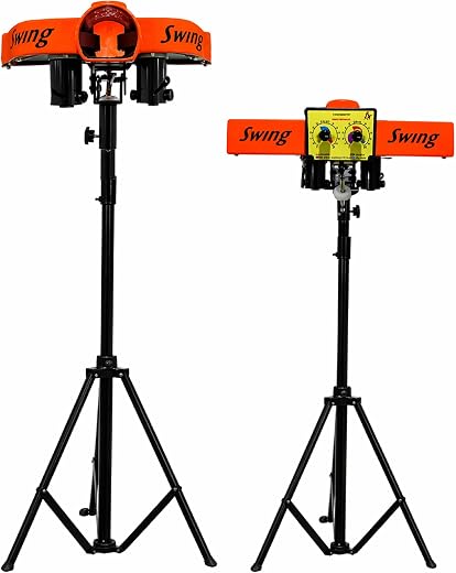 Ae Power Swing Cricket Bowling Machine for Practice | Adjustable Speed & Swing Control | Compatible with Tennis & Hard Ten...