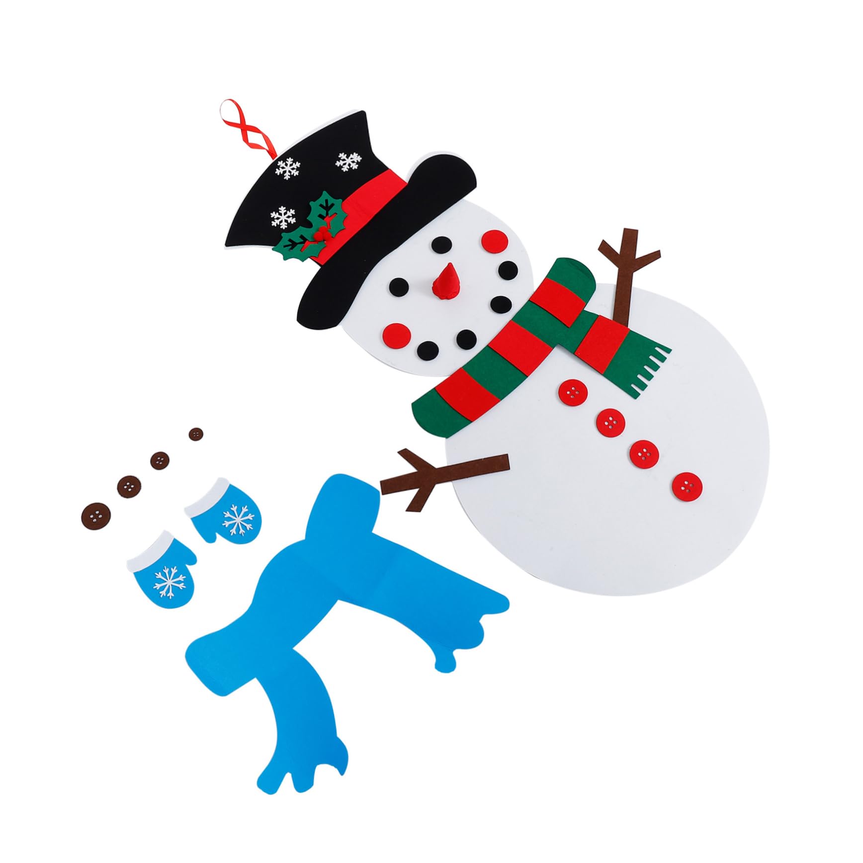 TOYANDONA 2 Sätze Verkleide Dich Mit Weihnachtsschneemann Handgemachter Schneemann Weihnachten Diy Schneemann Verzierung Weihnachtsschneemann Diy Zubehör Colorful Gefühlt