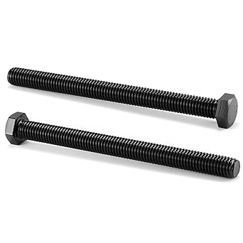 1/2-13 x 6 Inch Hex Head Screw Bolt, 20Pcs 18-8 (304) Stainless Steel, Fully Threaded,Black Oxide by SG TZH