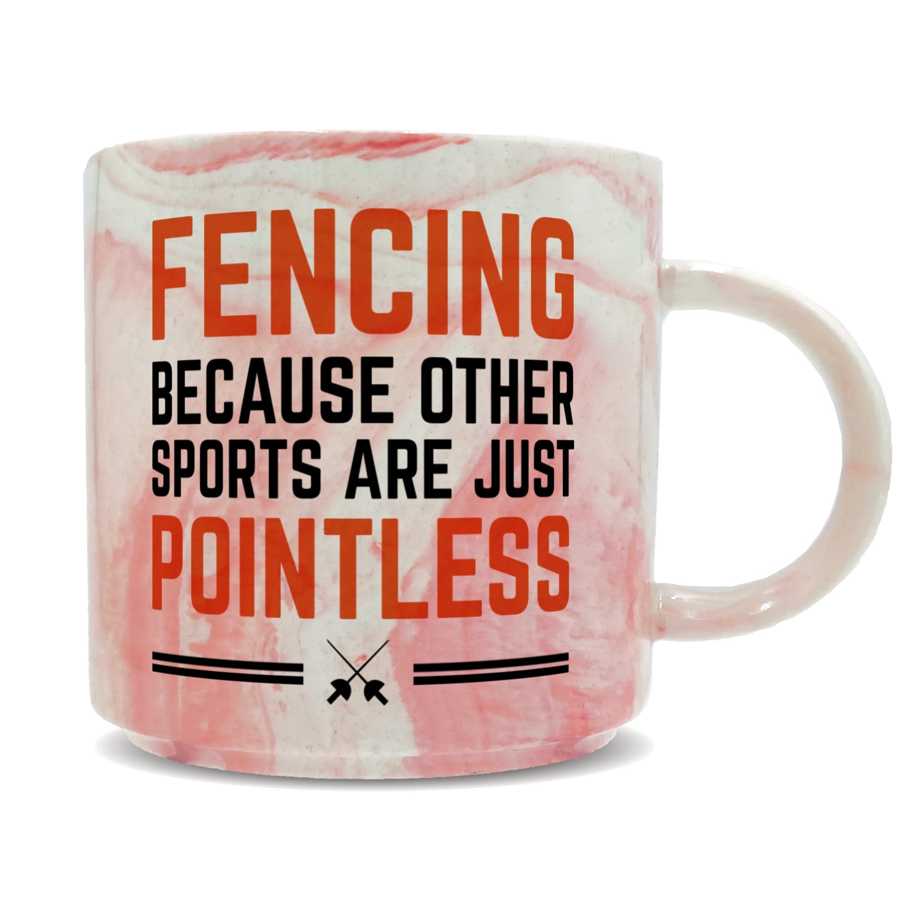 Hippowarehouse Fencing Because Other Sports are Pointless Printed Mug Various Colour Options Ceramic Cup Kitchenware 11oz