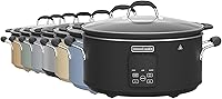Vista 2 de HOMECOOKIN Slow Cooker, Extra Large 10 Quart Digital Programmable Slow Cookers with Timer, Dishwasher Safe Glass Lid & Crock, Kitchen Appliance for
