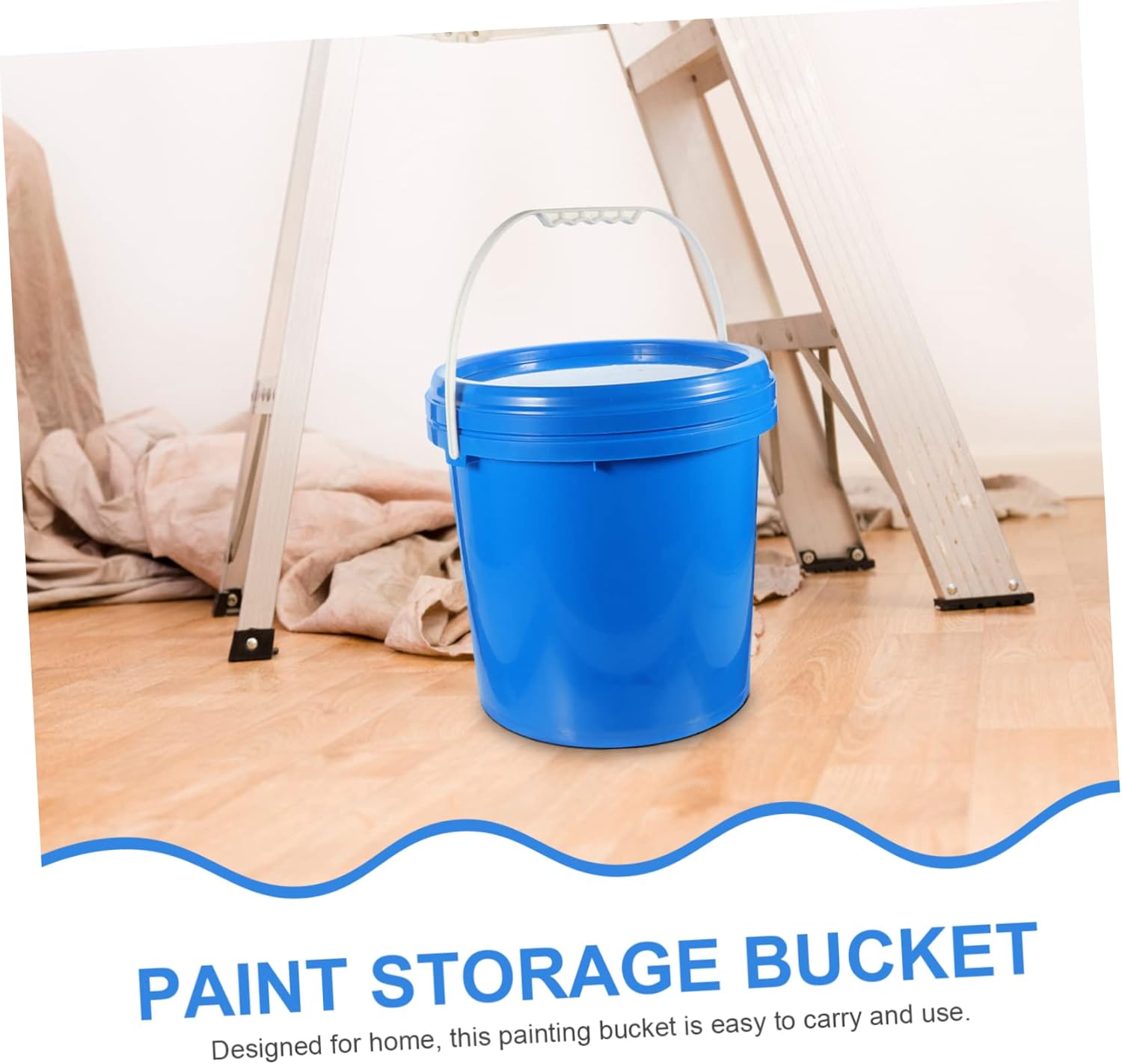 Painting Bucket with Lid Hdpe Pigment Container for Engine Oil Coating and Paint Storage and Multi-Purpose Use for Home and Workshop Applications