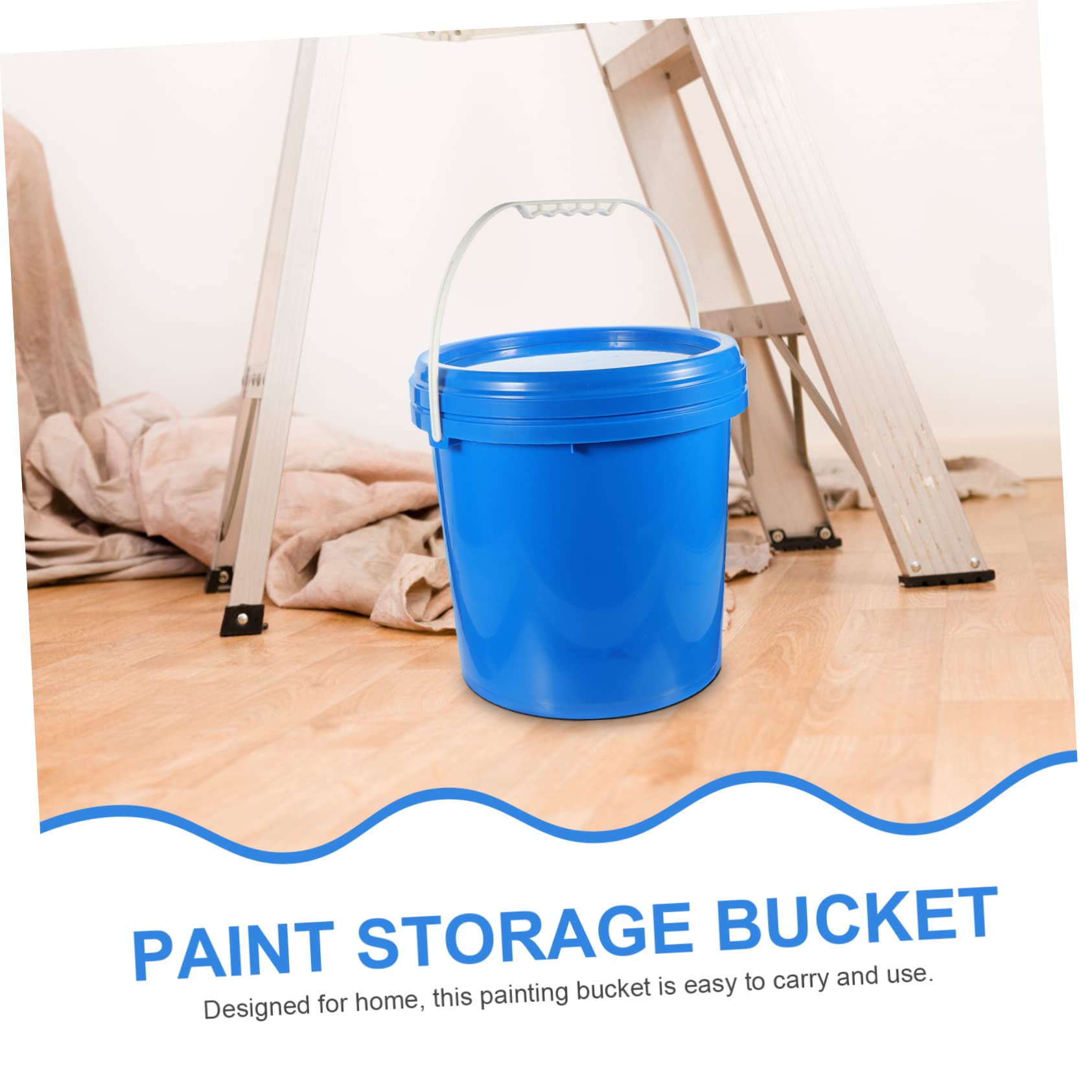 NUOBESTY Cubo de Pintura Tapa Cubo de Hdpe Contenedor de Almacenamiento para Pintura para Uso Exterior