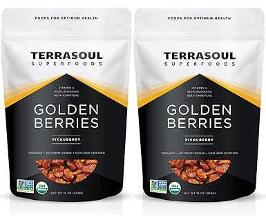Terrasoul Superfoods Organic Golden Berries, 2 Pounds
