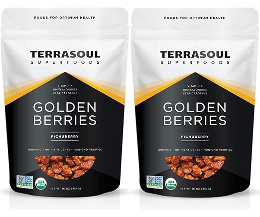 Terrasoul Superfoods Organic Golden Berries, 2 Pounds