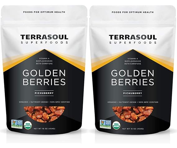 Terrasoul Superfoods Organic Golden Berries, 2 Pounds