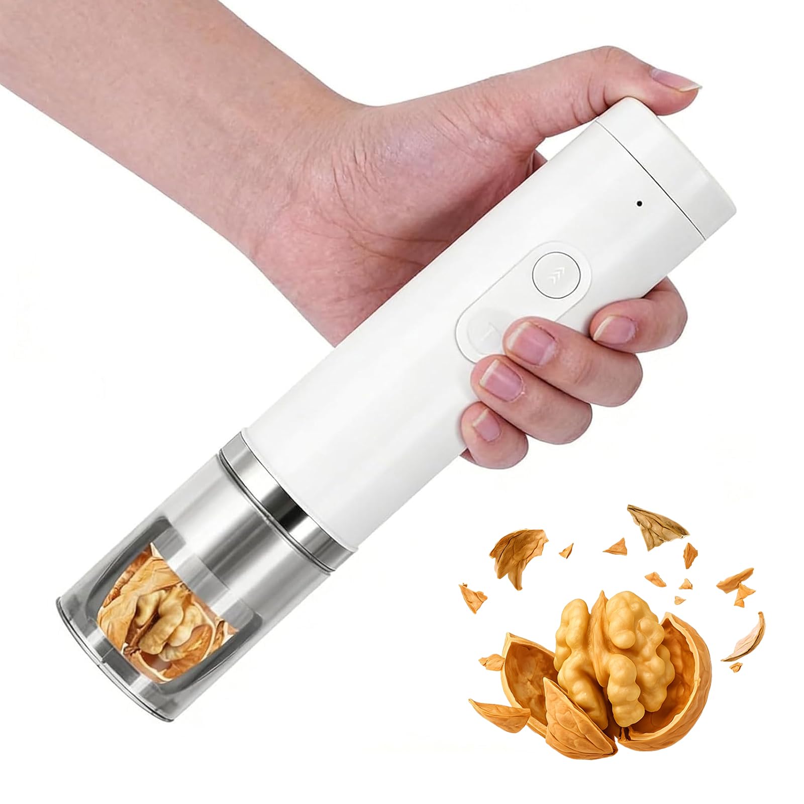 Máquina eléctrica para romper nueces sin esfuerzo ni cáscaras volando