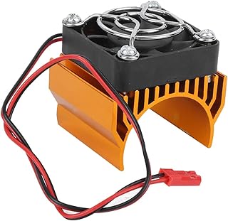 VGEBY RC Refroidisseur de dissipateur de Chaleur, diamètre de 36mm 540/3650/3660/3670 radiateur de Moteur avec Ventilateur pour radiateur de Moteur de Voiture RC 1/10(Or)