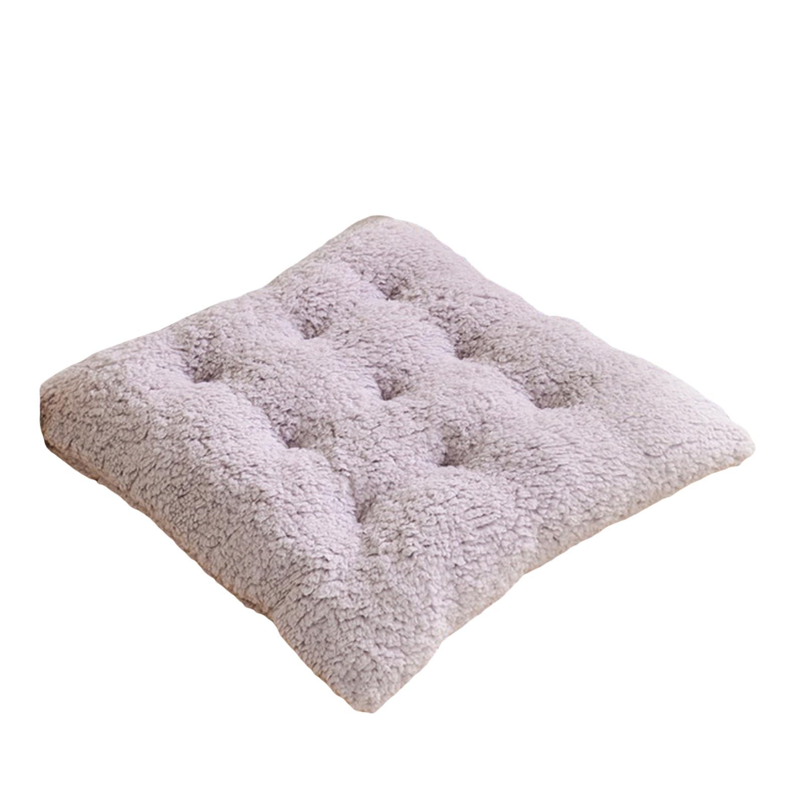 SVFOEBJM Nature Friendly Soft Seat Cover with Slip Resistant Designs Ideal for Various Chairs Indoor Thick Winter Plush Chair Cushion