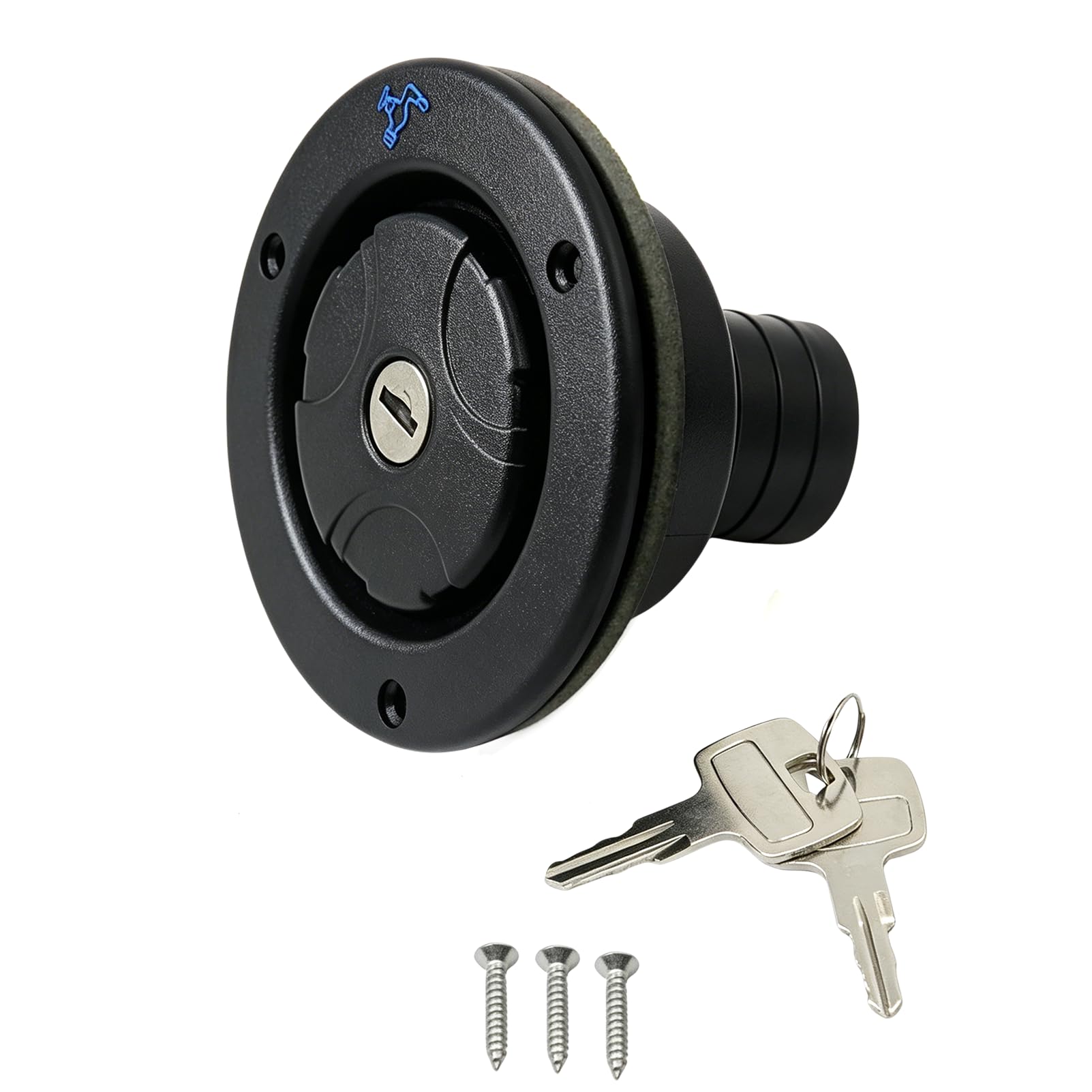 80mm Einfüllstutzen Wasser Wassertankdeckel für Wohnmobil Wohnwagen Anhänger RV Camper Schwerkraft Wasser Einfüllkappe