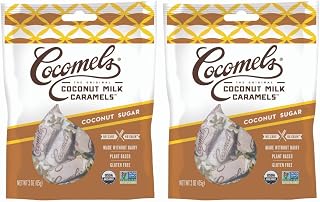 Cocomels Coconut Sugar Caramels - Kosher - Made Without Dairy - Organic - Gluten Free - GMO Free - (2 Pack) (3.0 oz each)