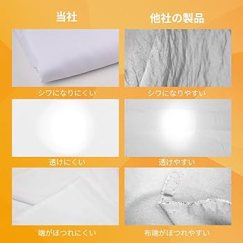 Amazon | Lightdow 撮影用背景布 白 150cm×220cm 折りたたみ バック