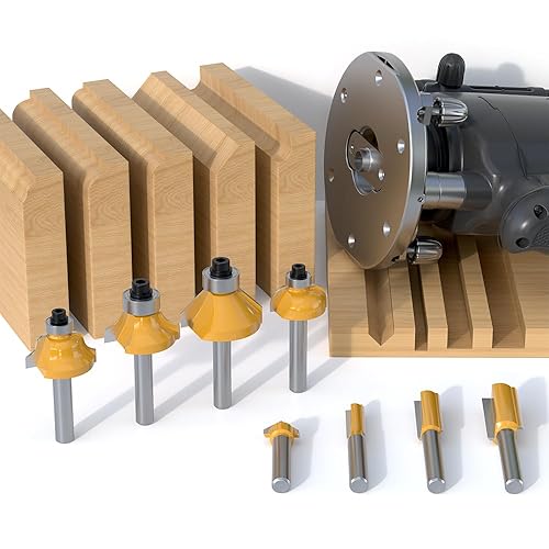 Miniatura 5 de Fivepears Juego de 24 brocas de carburo de tungsteno con punta de carburo de tungsteno con vástago de 14 pulgadas para principiantes de carpintería