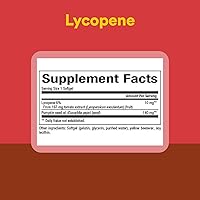 Vista 4 de Natural Factors, Licopeno 10 mg, soporte antioxidante para ayudar a reducir el daño de radicales libres con semillas de calabaza, 60 cápsulas