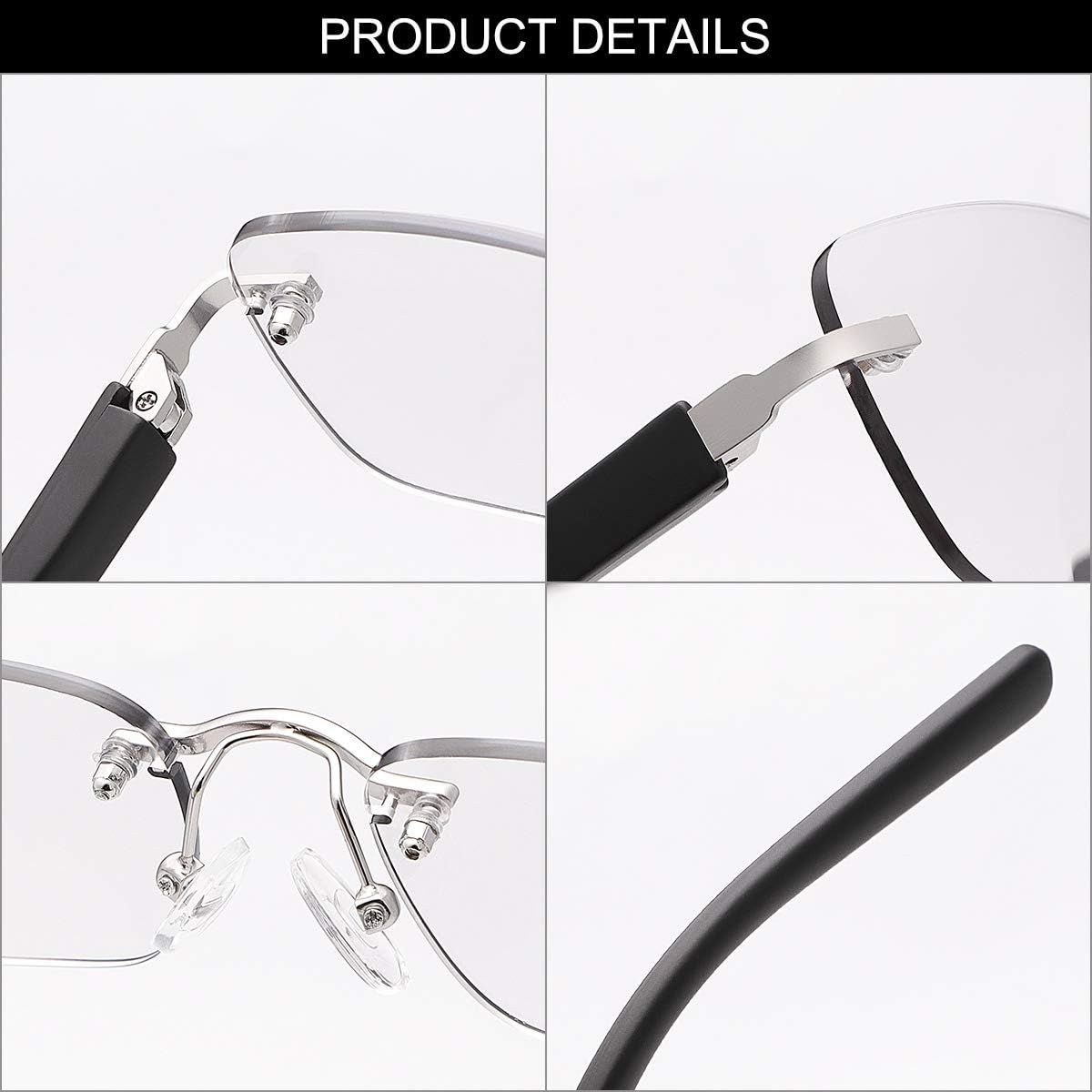 YIMI Photochromic Bifocal Reading Glasses Spring Hinge UV Protection Sun Readers Anti Eyestrain Glare Glasses for Men Women - Image 5