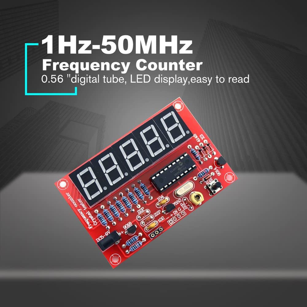 Amazon | 周波数カウンターメーターキット 1Hz-50Hz 周波数測定器 