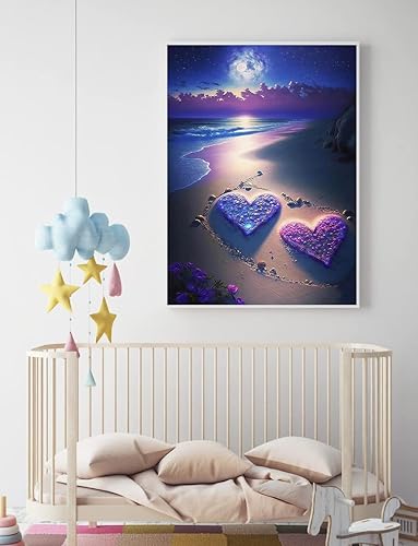 Miniatura 4 de Juego de pintura de diamantes de bricolaje, kits de pintura de diamantes 5D para adultos principiantes, imagen de arte de diamante, por números,