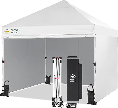 Miniatura 17 de CROWN SHADES Carpa Desplegable de 10x10 Instalación Comercial Instantánea para 1 Persona Bloqueo Central Patentado con Tela 400D, 4 Paredes