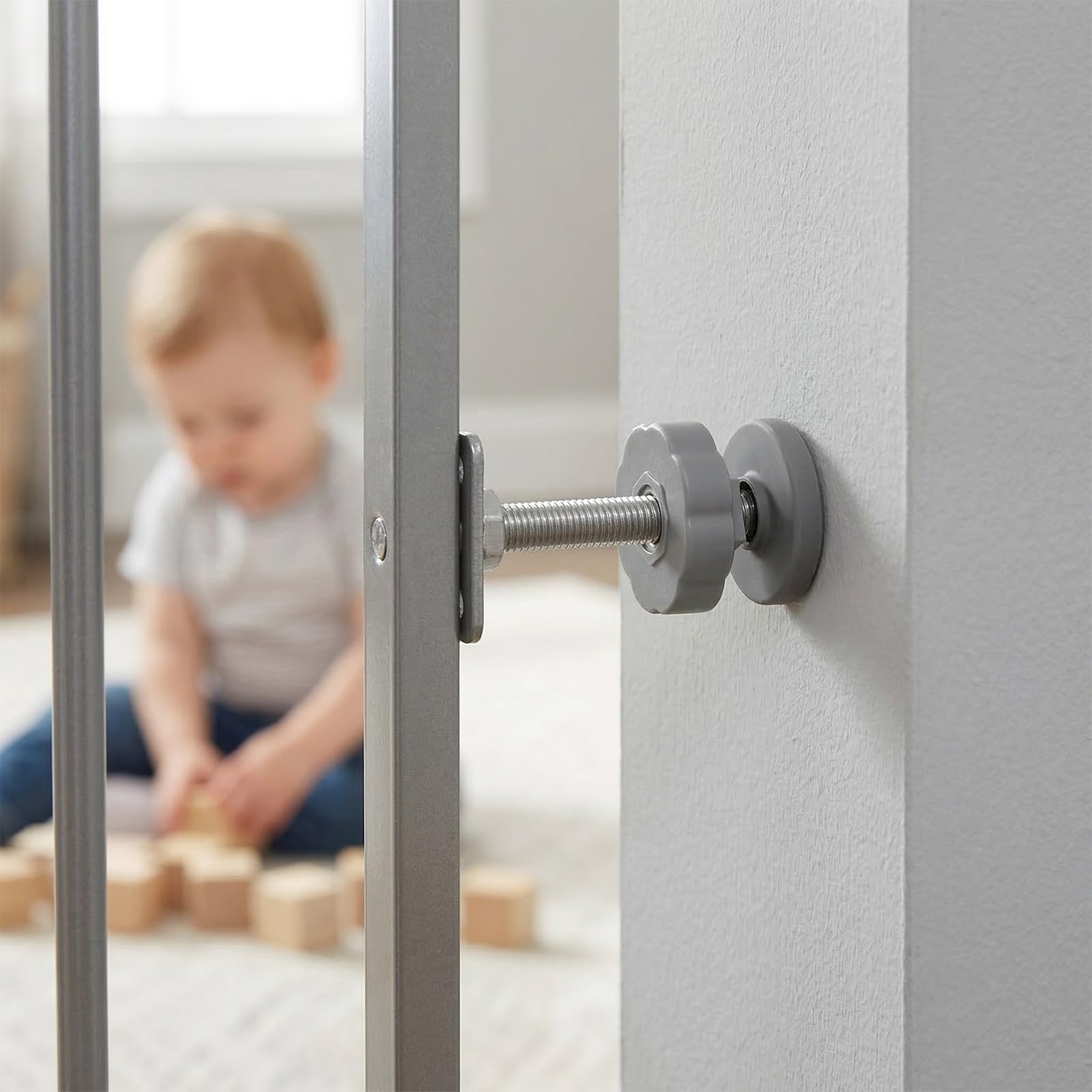 8 pernos de presión para puertas de seguridad para bebés - Varilla roscada para puertas de seguridad para mascotas - Pieza de repuesto de perno roscado M10 para barandillas de y protectores