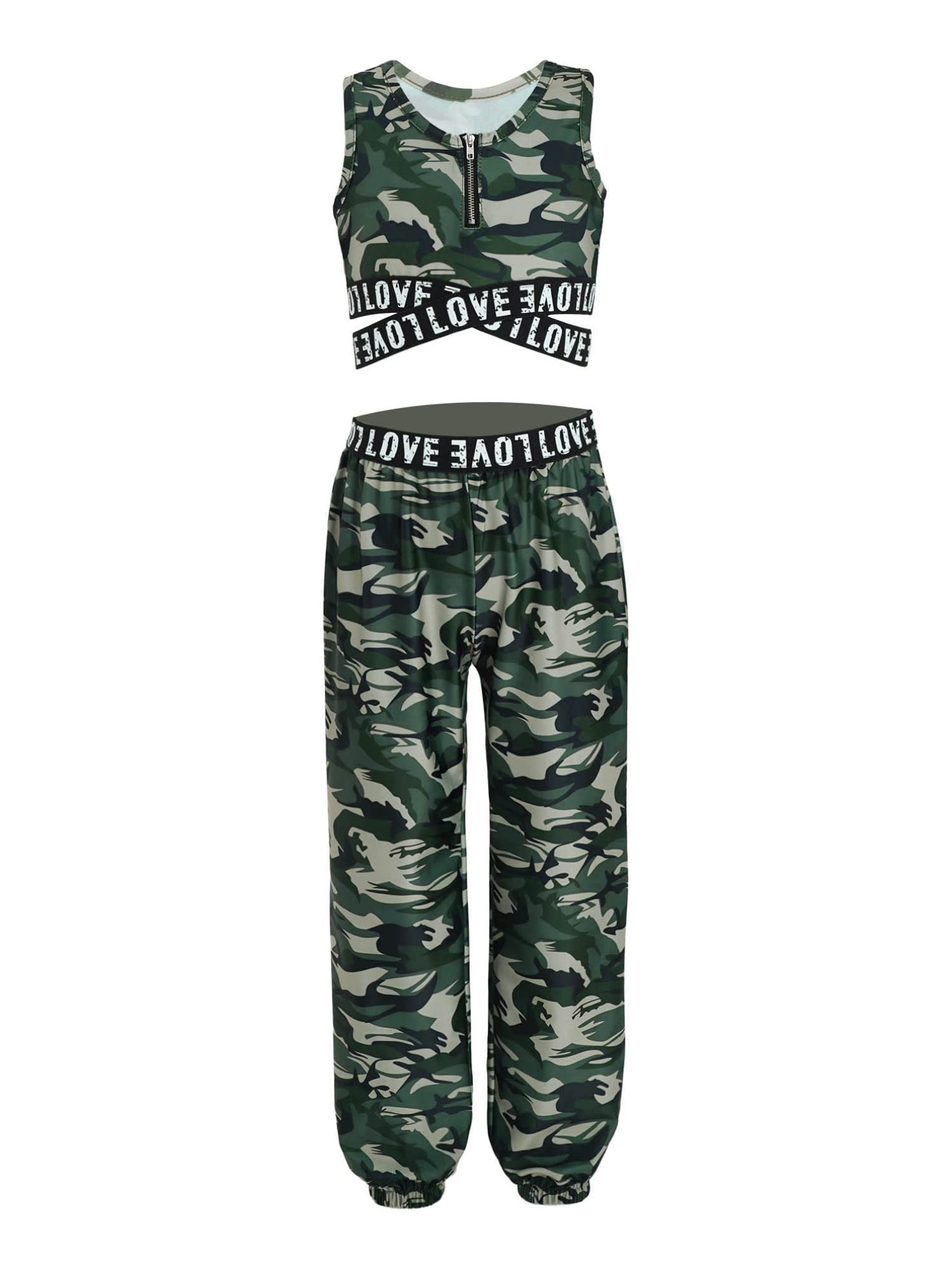 MSemis Conjuntos Deportivos Niña Crop Top Sin Manga+Pantalónes Deportivos Largos Ropa Deportiva Niña Para Gym Yoga Ejercicio Sportswear