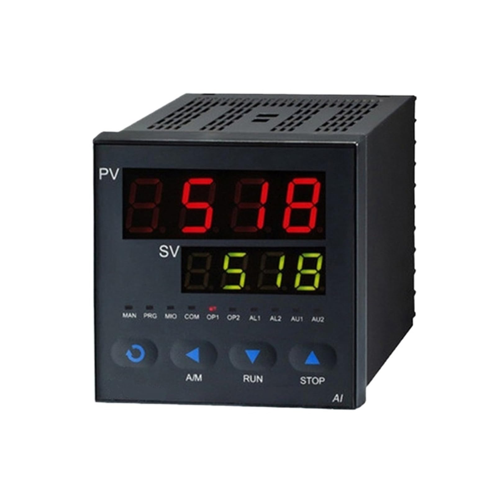 AI-518P 32-Segment Programmable Temperature Controller Intelligent Digital Process RS485 MODBUS Protocol PID Thermostat 1pc(48x96 518P SSR)