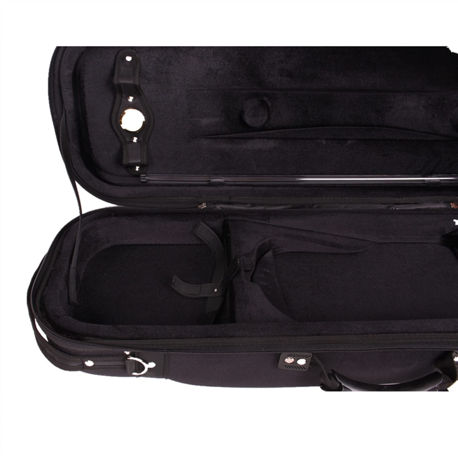 Estuche De Violín Rectangular Rígido De Tamaño 4/4, Ligero E Impermeable, Con Higrómetro Tamaño Completo Violín Caso (Color : 01)