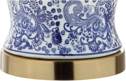 Miniatura 5 de JONATHAN Y JYL3008A Ellis - Lámpara de mesa LED de cerámica de 29.5 pulgadas, lámpara tradicional de mesita de noche para dormitorio, sala de estar,