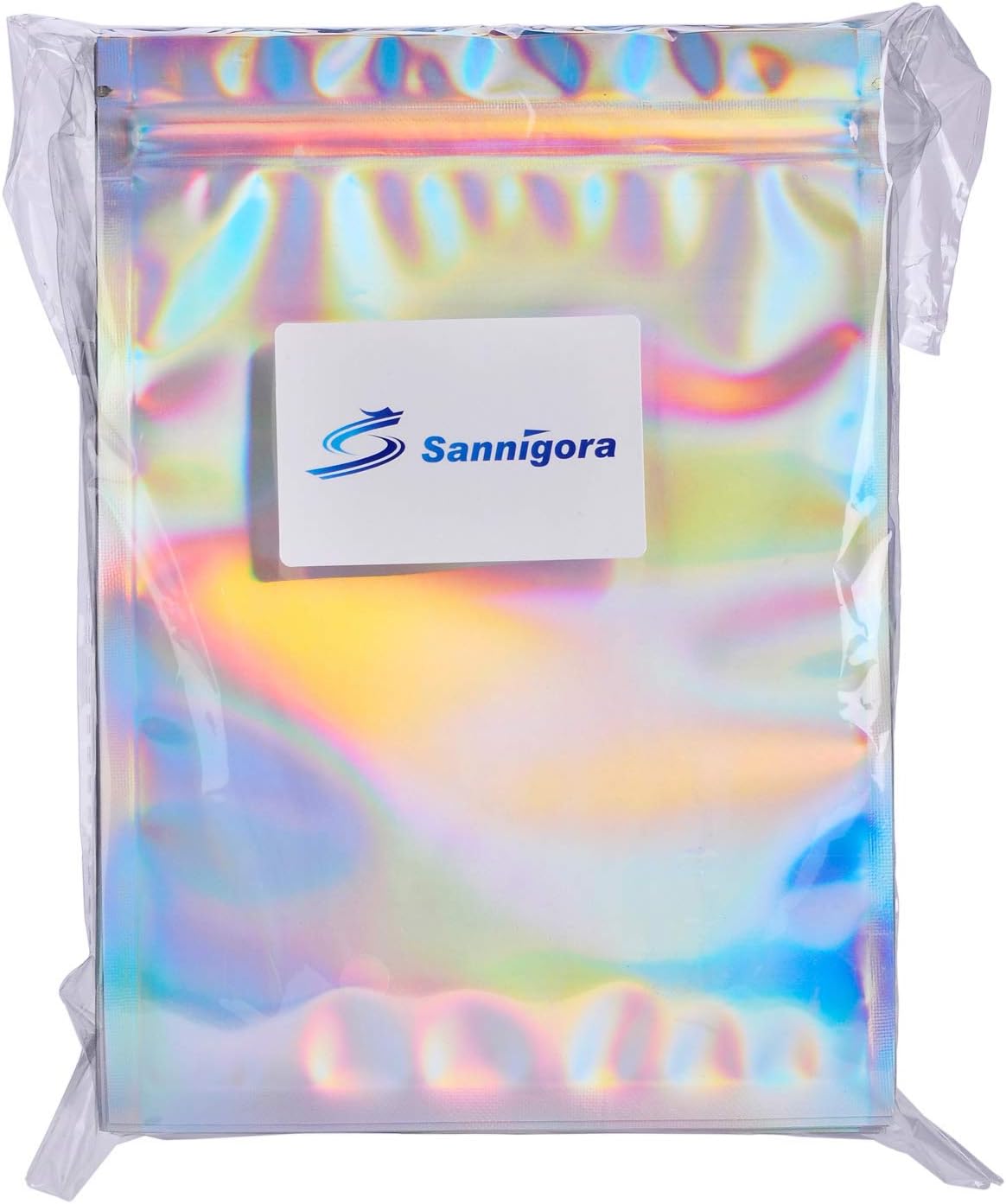 Limited Discount 100 Pack Smell Proof Bags - 5x7 Inches Reclosable Mylar Bags Resealable Clear Ziplock Holographic Rainbow Color Holiday Deals 🛒 100 Pack Smell Proof Bags - 5x7 Inches Reclosable Mylar Bags Resealable Clear Ziplock Holographic Rainbow Color
