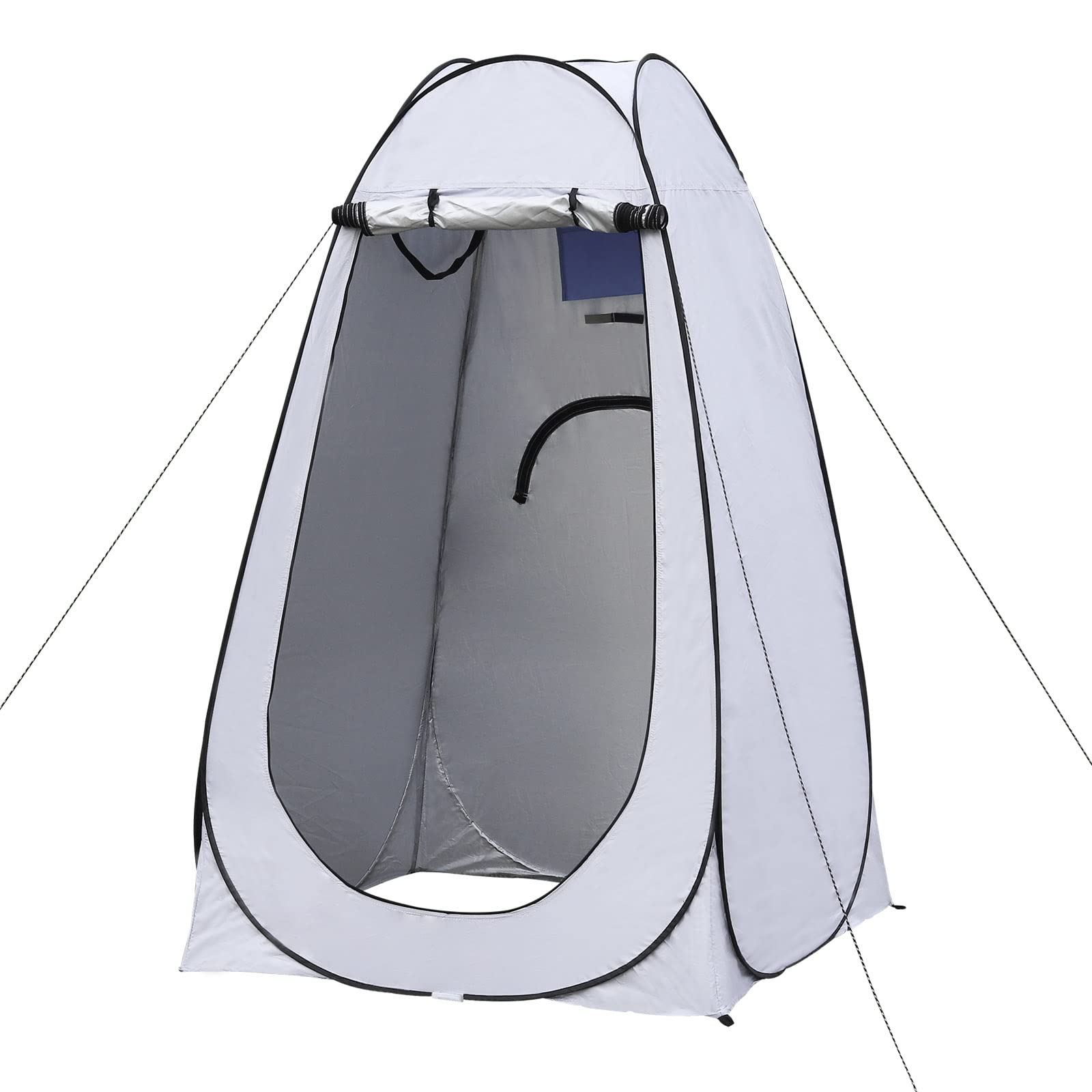 CLIPOP Pop-Up-WC-Zelt, tragbar, Dusche, Sichtschutz, wasserdicht, UV-Schutz, Umkleidezelt für Strand, Angeln, Wandern, Baden, Outdoor, mit Tragetasche