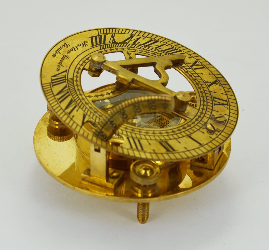 Marine Sundial Brújula Gilbert & Sons London Vintage Collectible