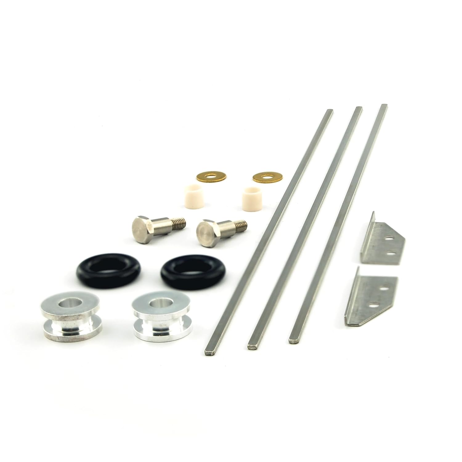 Full Drywall Flat Box Repair Kit, 3-Pack Stainless Steel Blades, Wheel kit and Stainless Steel Shoes - Fits Drywall Master, Tapetech, Northstar and Level5 Tools