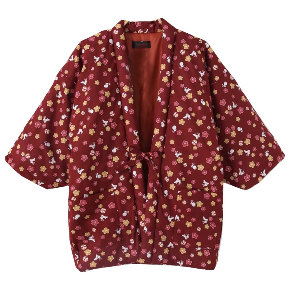 FANCYPUMPKIN Vintage japanische Haori warme Tops lose Passform