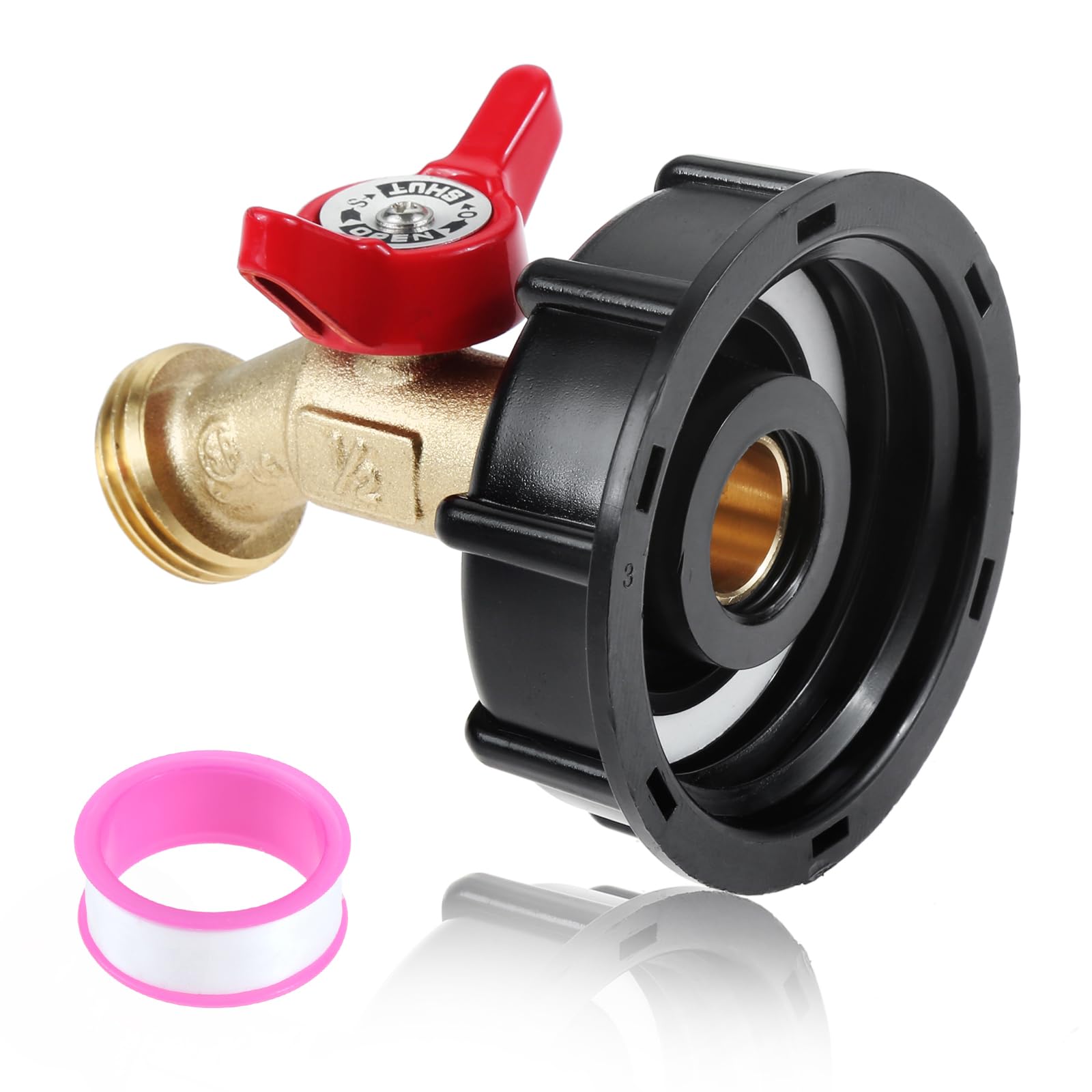 IBC-Tank Adapter 2 Zoll Auf 3/4 Zoll Gartenschlauch Produktbild-Vorschau 2