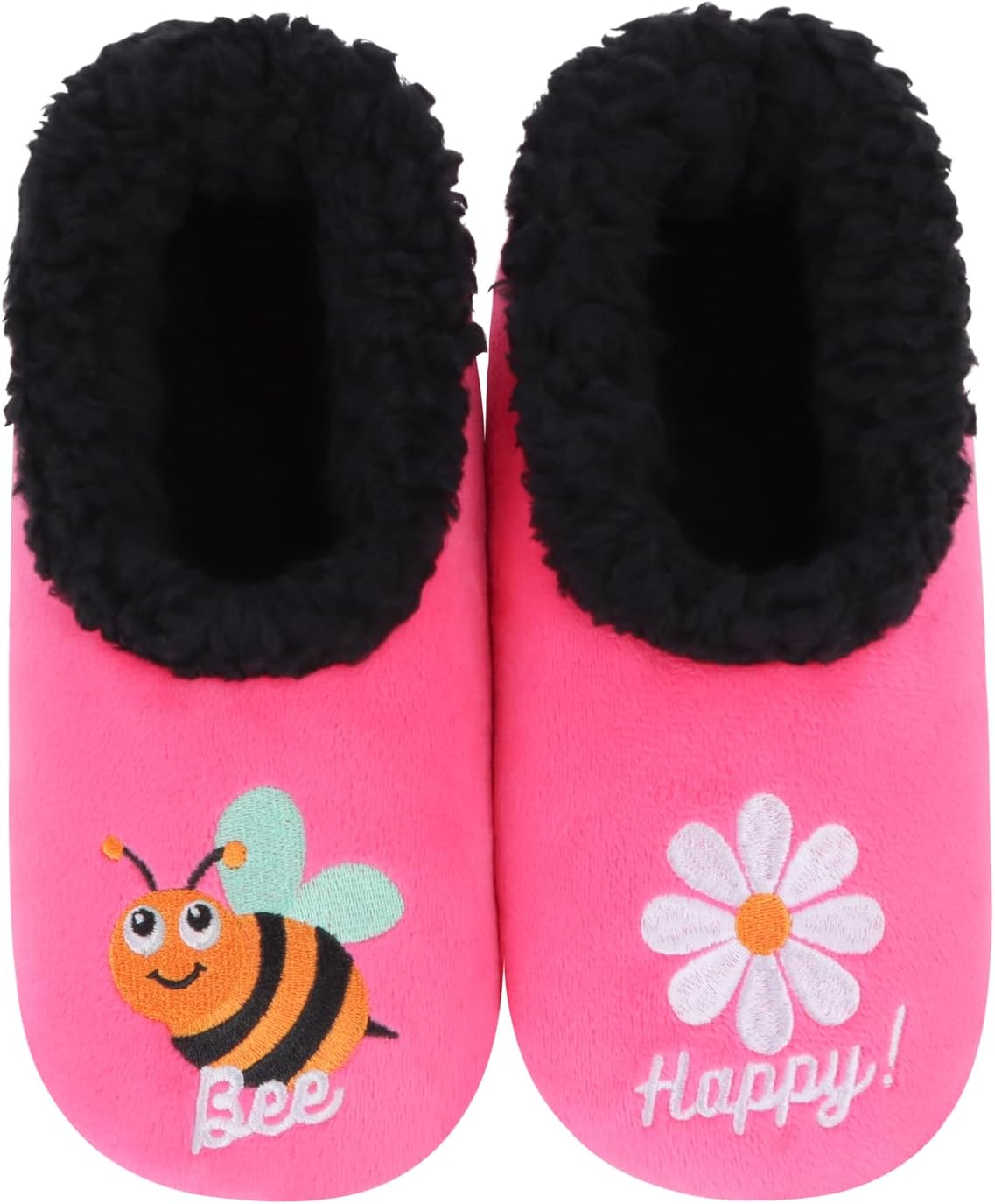 Snoozies! Sherpa Fleece Damesslippers met antislipzool